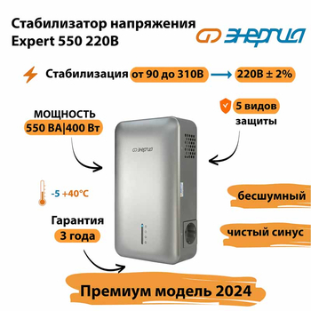 Инверторный cтабилизатор напряжения Энергия Expert 550 220В - Стабилизаторы напряжения - Инверторные - Магазин электротехнических товаров Проф Ток